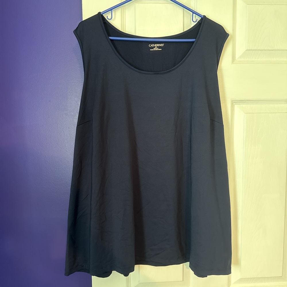 Catherines Classic Black Sleeveless Top